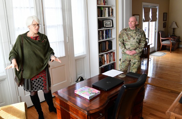 General Patton granddaughter visits Fort Knox, remembers father's time as armor commander