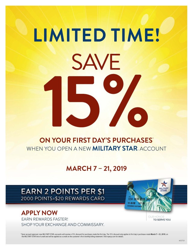 Military exchange shoppers at Fort Knox can save an extra 15 percent