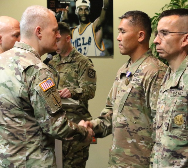 UCLA ROTC instructor awarded Soldier's Medal, staff recognized
