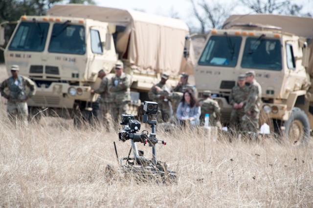 Ft. Hood chemical, engineer, EOD Soldiers apply missions to test new robot capabilities