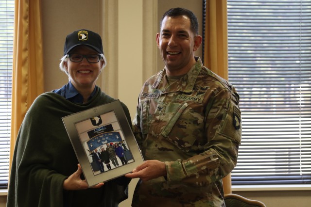 Granddaughter of famed General Patton visits 101st Airborne Division