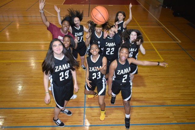 Camp Zama girls' basketball team wins Far East Division II championship