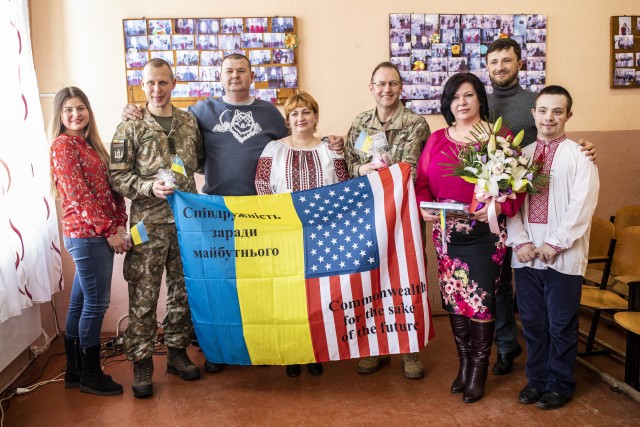 Tennessee Guardsmen visit Ukrainian special-needs orphanage