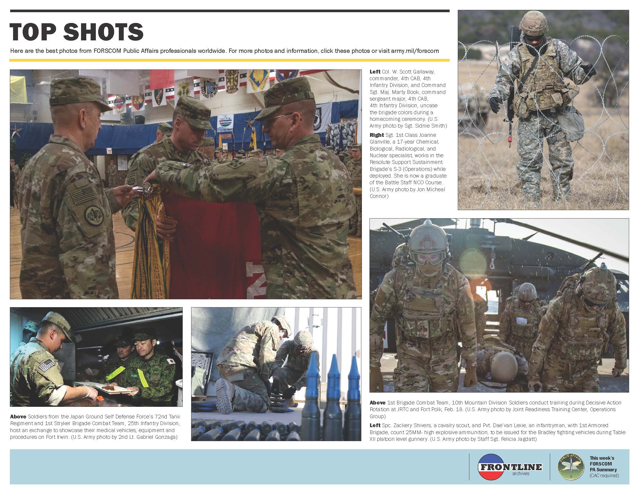 FORSCOM Frontline - March 8, 2019 | Article | The United States Army