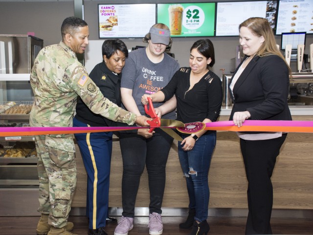 Dunkin' officially opens at HRC welcome center