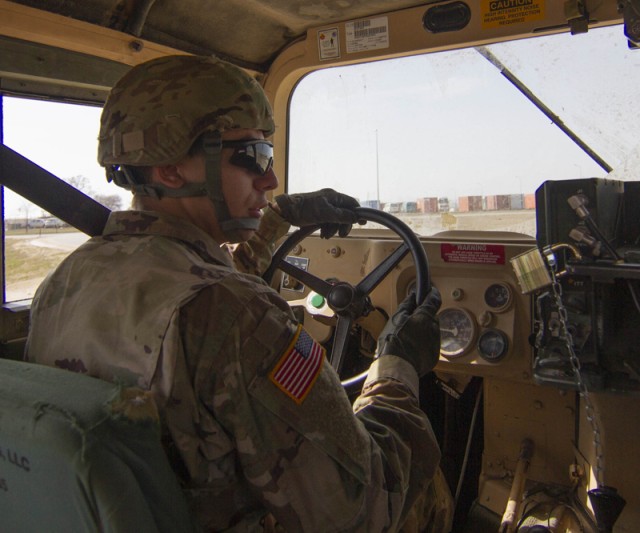Soldiers conduct drivers training