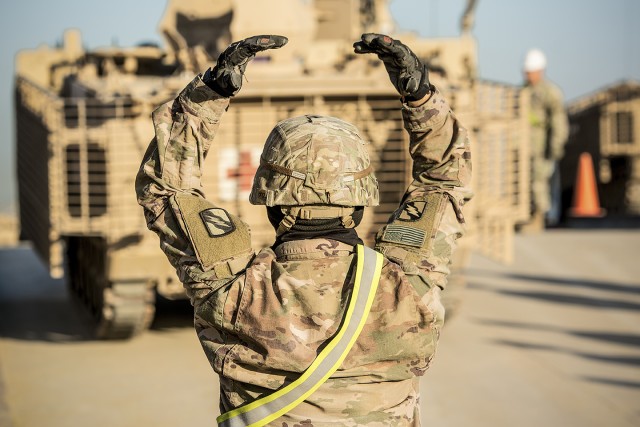 APS-5 Armored Brigade Combat Team equipment set returns to 401st Army Field Support Brigade