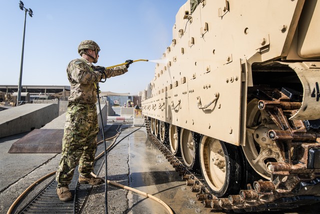 APS-5 Armored Brigade Combat Team equipment set returns to 401st Army Field Support Brigade