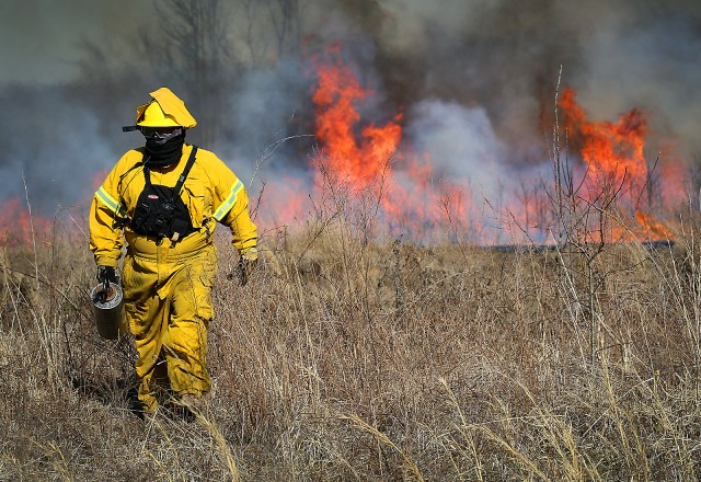 Army Corps conducts prescribed fire training