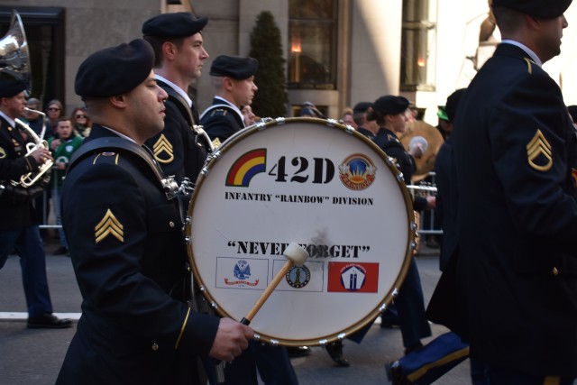 New York National Guard troops lead NYC St. Patrick's Day Parade for the 168th time