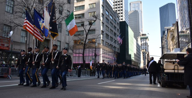 New York National Guard troops lead NYC St. Patrick's Day Parade for the 168th time