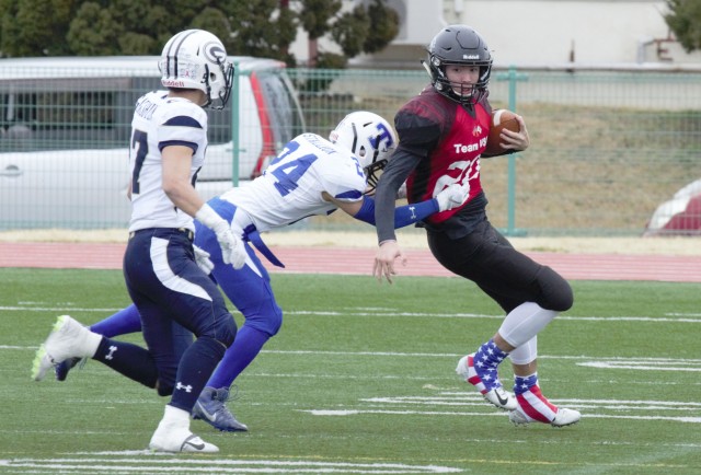 DoDDS-Pacific high school footballers team up to win eighth annual Tomodachi Bowl