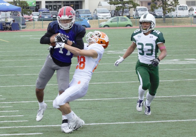DoDDS-Pacific high school footballers team up to win eighth annual Tomodachi Bowl