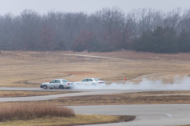 White House Transportation Agency trains at Fort Leonard Wood in Anti-terrorism Evasive Driving Course