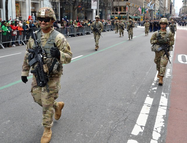 New York National Guard's 'Fighting 69th' leads St. Patrick's Day Parade