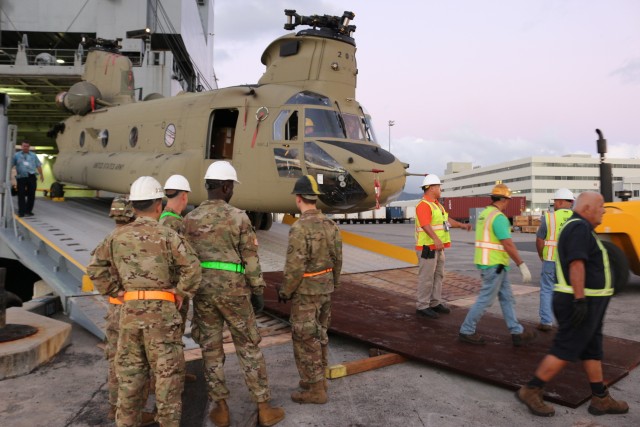 599th Trans. Bde. supports cargo offload at Pearl Harbor