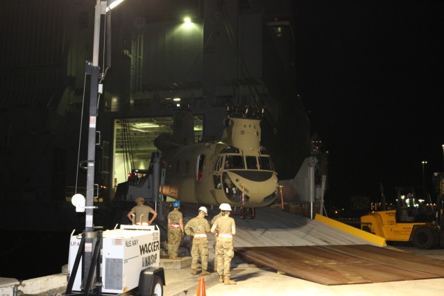 599th Trans. Bde. supports cargo offload at Pearl Harbor