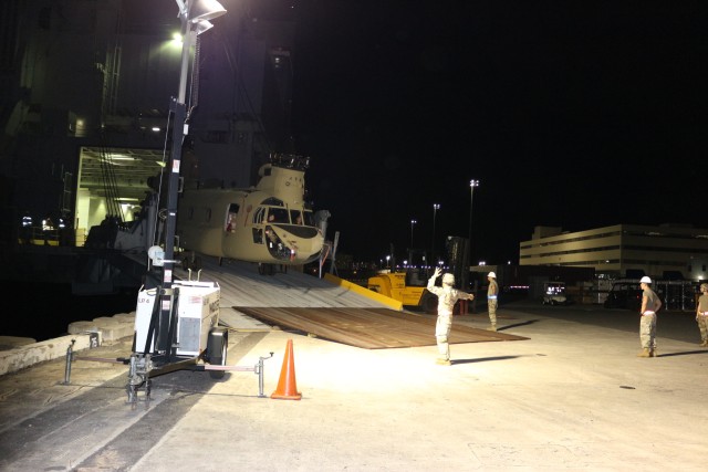 599th Trans. Bde. supports cargo offload at Pearl Harbor