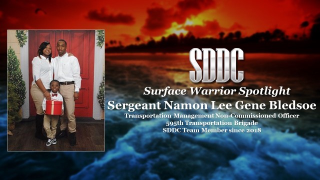 Bledsoe shines as SDDC's first NCO in the Surface Warrior Spotlight