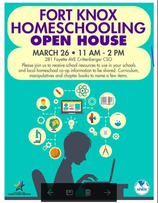 Fort Knox CYS hosts homeschooling open house March 26