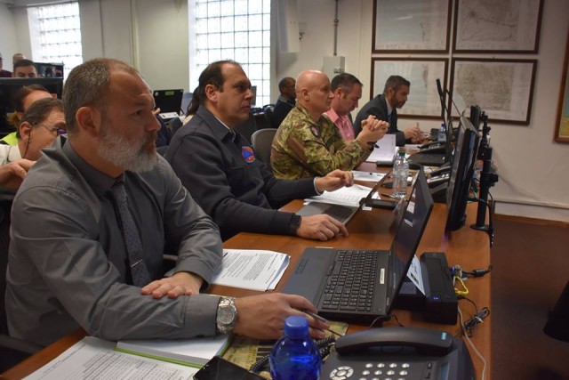 Darby community tests readiness with host nation emergency responders