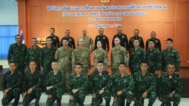 U.S. and Thai Army Engineers share best practices in combat engineering