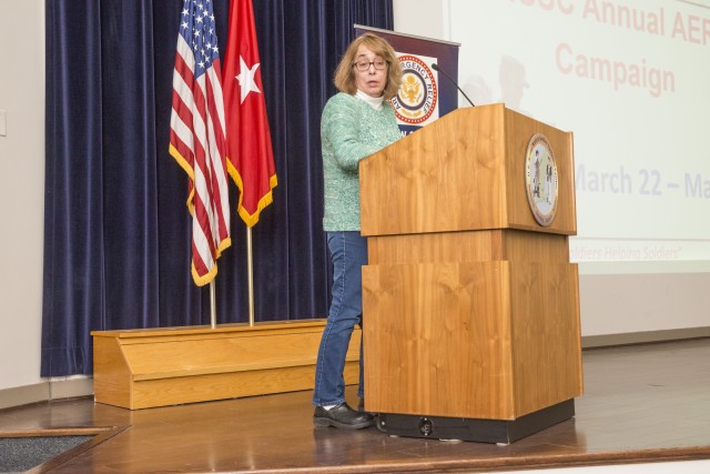 Retired Army Command Sgt. Maj. Angela Battista