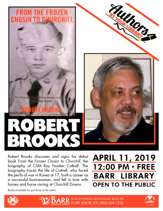 Louisville author Robert Brooks will sign copies of first book at Fort Knox library April 11