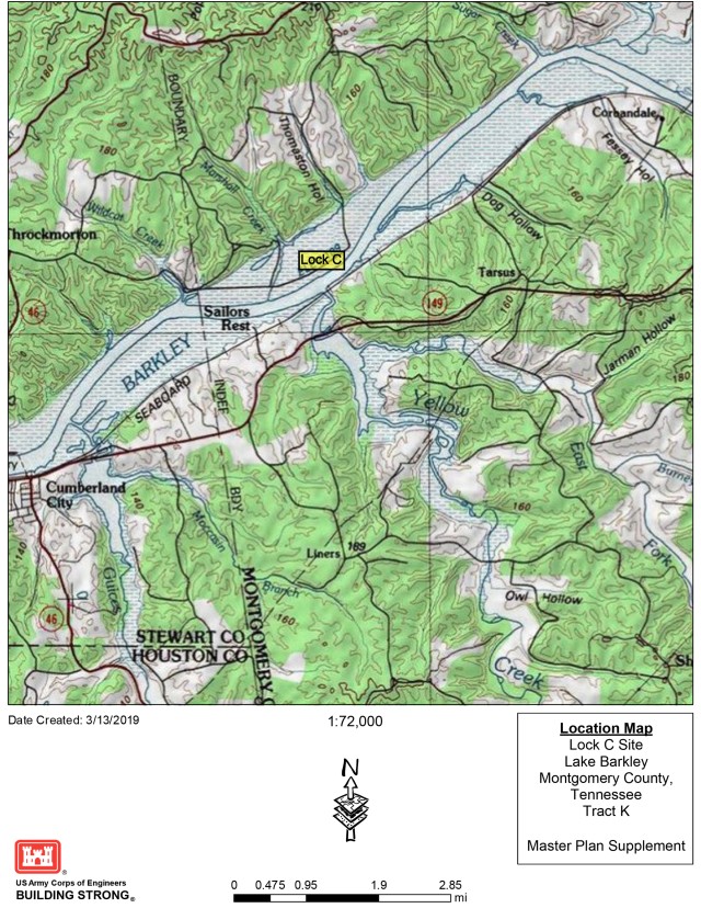 Nashville District working to reassign Lock C to Fort Campbell
