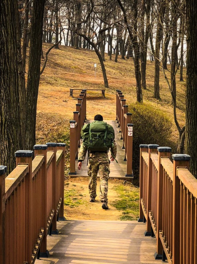 Bulldog Brigade service members walk to remember