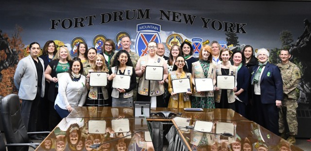 Fort Drum Girl Scouts earn volunteer service awards