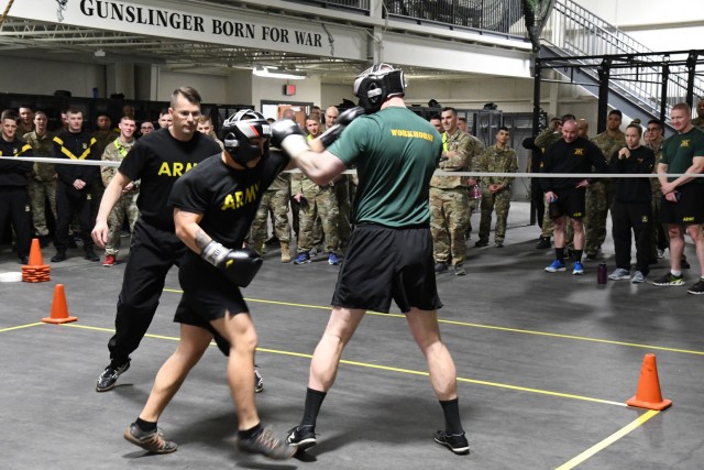 91st MP Soldiers at Fort Drum demonstrate warrior ethos during boxing academy
