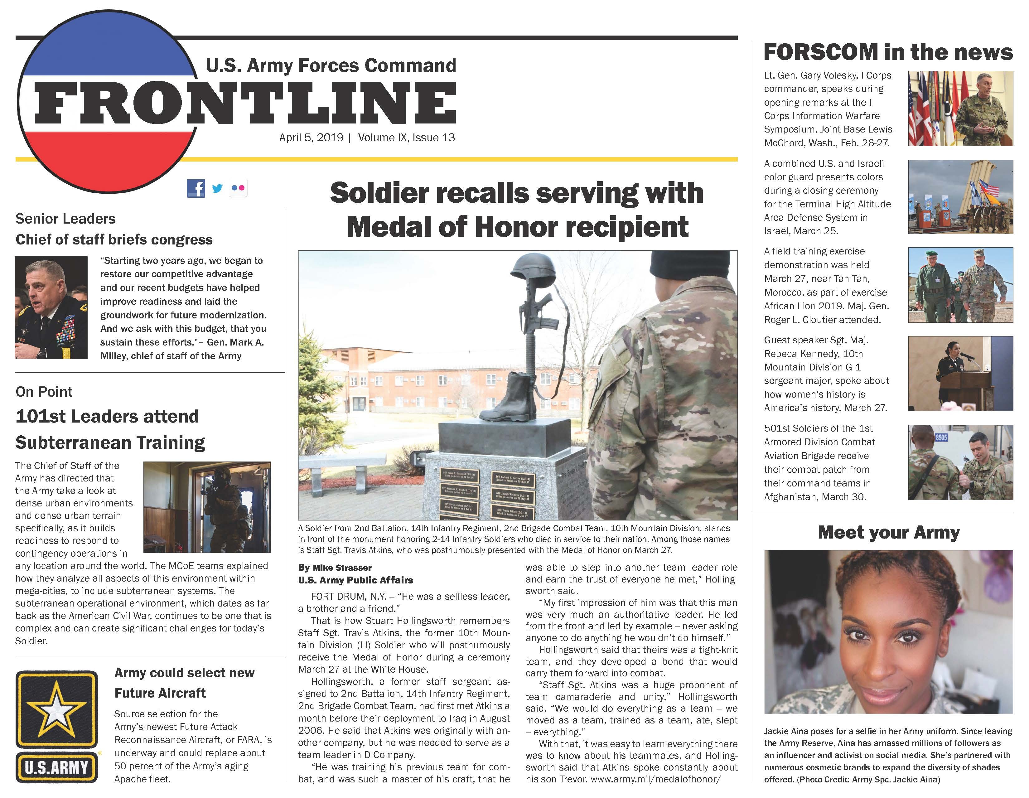 FORSCOM Frontline - April 5, 2019 | Article | The United States Army