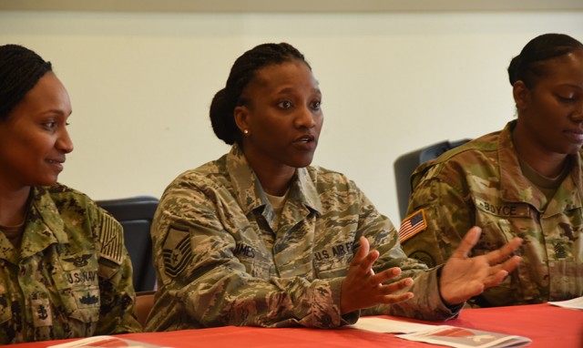 Air Force Master Sgt. Amber Grimes at Women's History Month