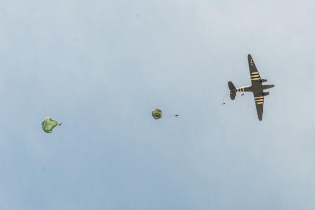 Liberty Jump Team WW II Jump Reenactment