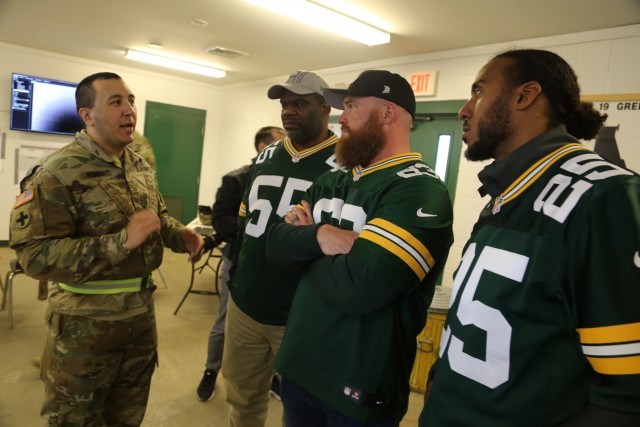 Green Bay Packers 2019 Tailgate Tour visits with Soldiers at Fort McCoy