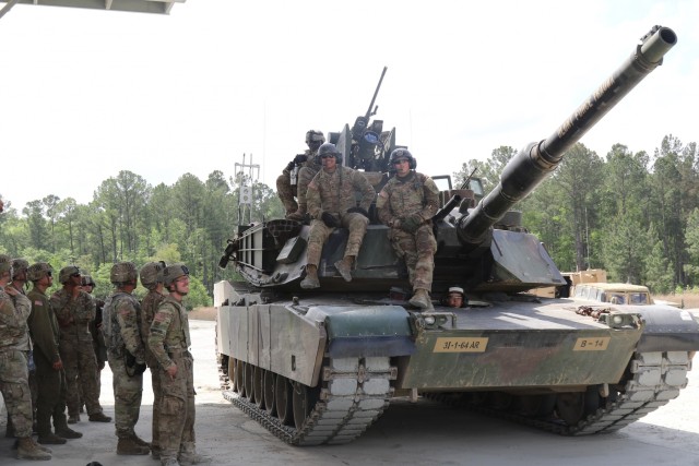 Soldiers from the 1st Battalion, 64th Armor Regiment, 1st Armor Brigade Combat Team, 3rd Infantry Division