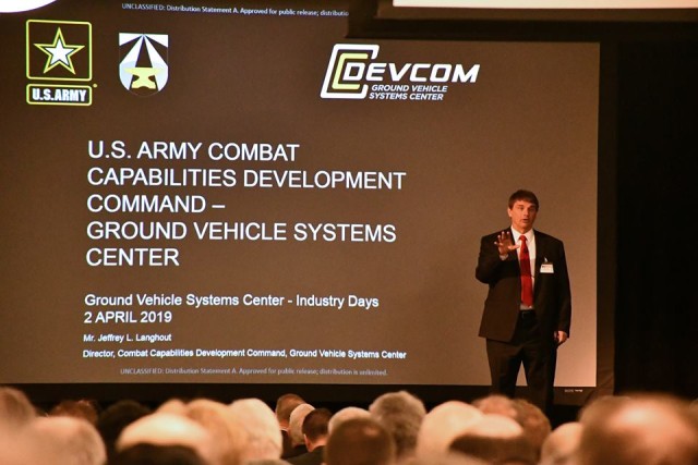 Army Ground Vehicle Center's Industry Days Features Opportunity, OTAs