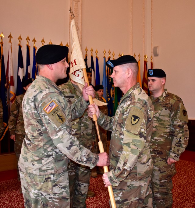 The passing of the guidon.