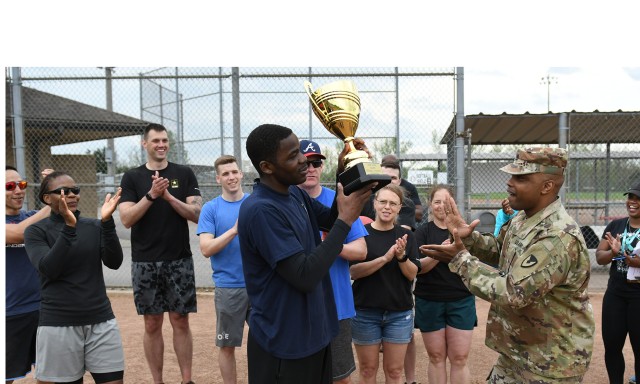 Fort Knox units compete at SHARP kickball tournament