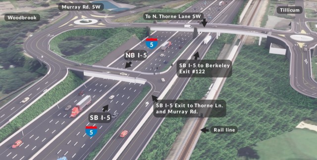 Northbound I-5 restricted to 1 lane in evenings Friday, Saturday