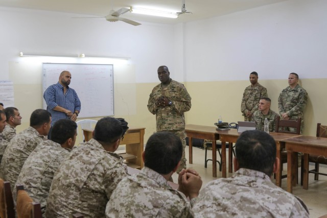 NCO Exchange between U.S. Army and Jordan Armed Forces