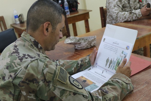 NCO Exchange between U.S. Army and Jordan Armed Forces