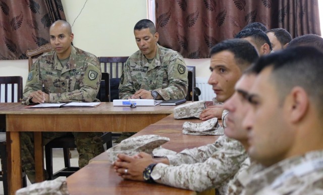 NCO Exchange between U.S. Army and Jordan Armed Forces