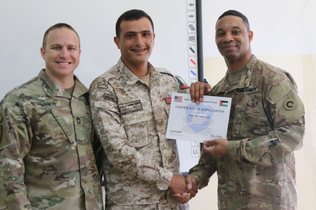 NCO Exchange between U.S. Army and Jordan Armed Forces