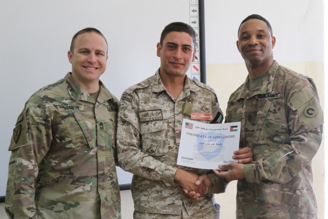 NCO Exchange between U.S. Army and Jordan Armed Forces