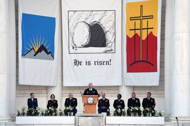 NGB chaplain delivers Easter message at Arlington service