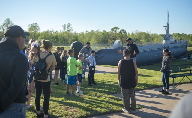 Oklahoma National Guard kids experience a night at the USS Batfish