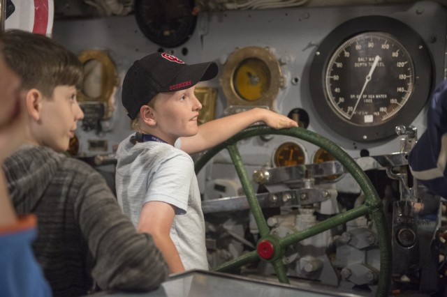 Oklahoma National Guard kids experience a night at the USS Batfish