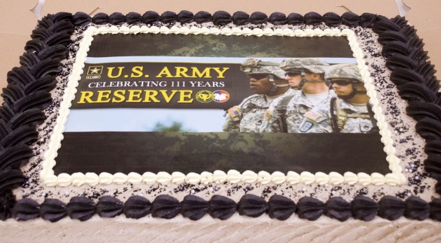 Soldiers celebrate the Army Reserve's 111th birthday in American Samoa